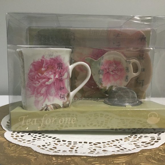 NEW Mandarin Inspired Tea 4 pc SET - Picture 1 of 10